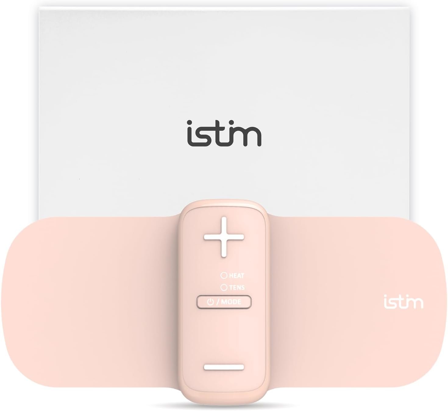 iStim S1 Wireless TENS Unit for Menstrual Relief and Back Pain Relief – TENS Machine with Heat for Period Cramps – Rechargeable TENS Massager, Drug-Free Physical Therapy with Japanese Gel Pads